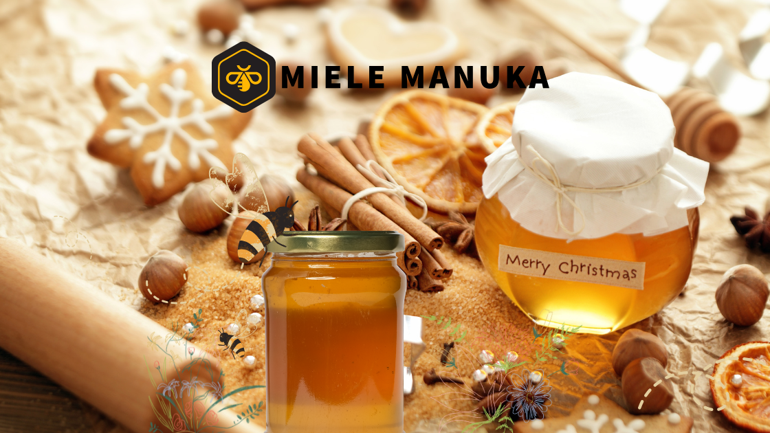 Miele di manuka regalo di natale. idea regalo biologica